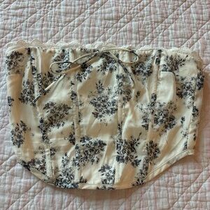 Cotton Candy White Lace Trim Top